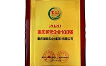 喜讯：尊龙凯时-人生就是搏集团再获重庆民营企业100强殊荣